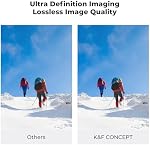 K&F CONCEPT 77mm Magnétique CPL kit +Adaptateur Ring+ Casquette d'objectif en alliage, Commutateur rapide à polarisation circulaire Verre optique Systerm DSLR Caméras (Nano-X) Series)