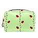 Produktbild TIZORAX Kleine Marienkäfer Make-up-Tasche Kulturbeutel für Frauen Hautpflege Kosmetik Handy Tasche Reißverschluss Handtasche