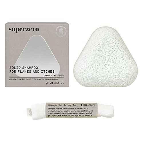 Superzero Soothing Scalp Shampoo Bar For Flaky & Itchy Scalps 2.35 Oz / 67 Ml #TOP3