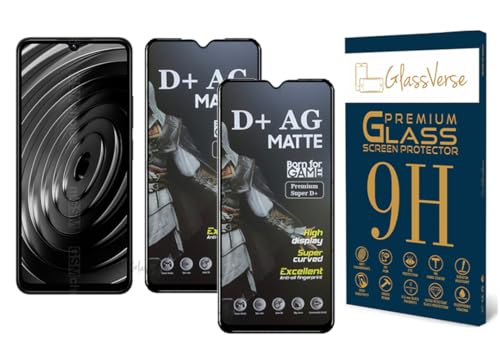 Image of GlassVerse Matte Tempered Glass for Redmi A4 5G | Anti Glare, Smooth Touch Screen Protector, 9H Hardness, Edge to Edge, Case Friendly, Hassle-less Installation Kit Included. (Pack of 2)