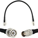 ✅【 Conducteur en cuivre massif 】 Le câble d'antenne coaxial avec conducteur en cuivre de 1,42 mm et écran tressé en cuivre étamé assure une transmission de données de première classe avec une atténuation minimale.