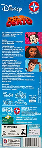 Jogo Tapa Certo Disney, Estrela - Exclusivo Amazon