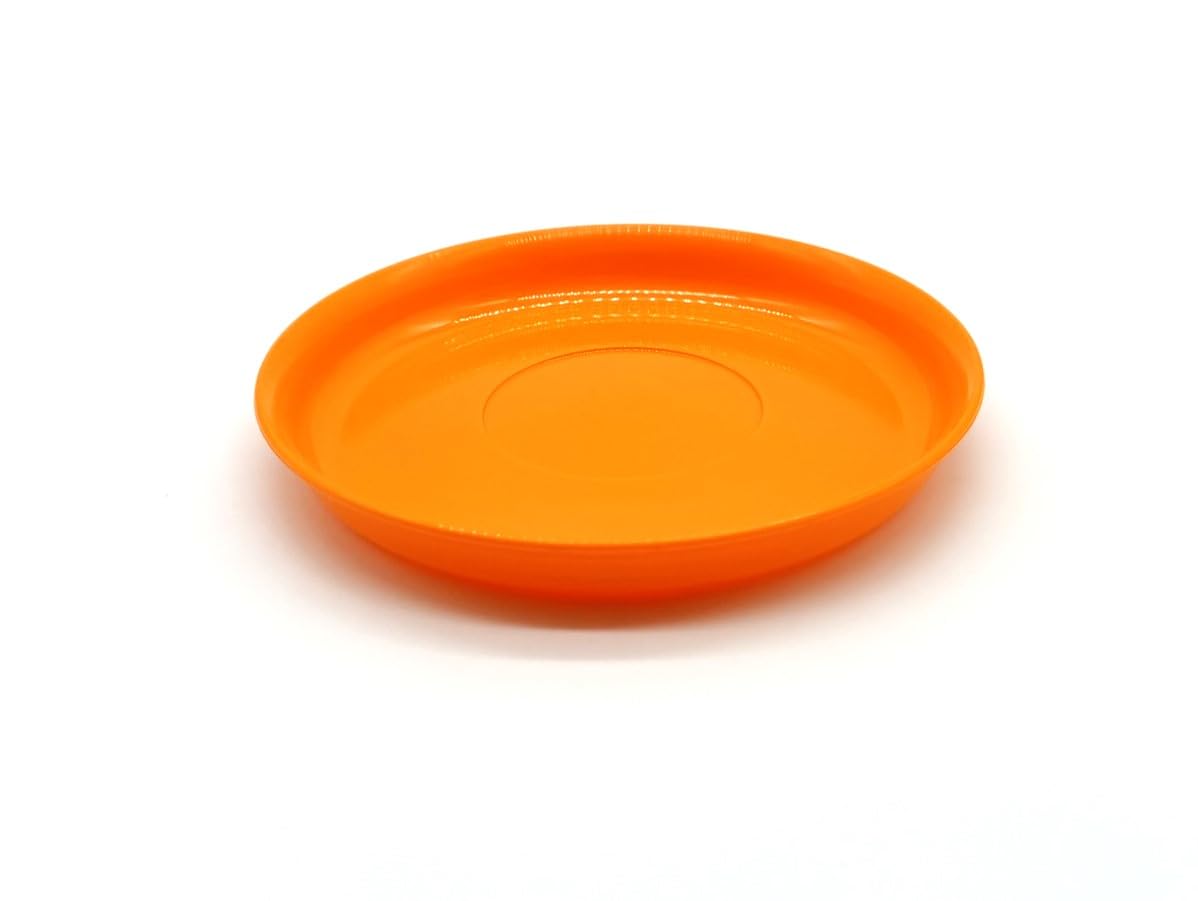 Kimmel 21-000-2106-1 Children's placemat, Saucer, shatterproof, Stackable, Reusable, Plastic, Orange