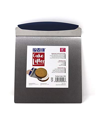 PME Elevador de Pasteles de Acero Inoxidable de 8 Pulgadas Levantador, Plateado