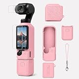 Seltureone Silicone Coque pour DJI Osmo Pocket 4 avec 2 Protections D'Écran et D'Objectif,...