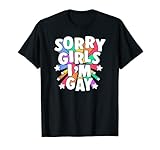 scusa ragazze sono gay divertente queer lgbtq gay orgoglio venendo fuori maglietta