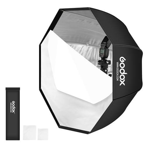 Godox GODOX/95CM Portable 95Cm/37.5 Inch Umbrella Octagon Softbox Reflector With Carrying Bag For Studio Photo Flash Speedlight cover