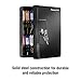 SentrySafe Key Box, Small Black Key Lock Box, Locked Key Rack Wall Mount for Secure and Easy Access to Multiple Keys, 0.06 Cubic Feet, KB-25