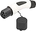 Produktbild as  Schwabe Ersatzstecker für Elektrofahrzeugladekabel Typ 2 - LADESTATIONSSEITIG - 22 kW / 32 A / 400 V / 3-phasig - Modus 3 - E-Auto EV/PHEV Ersatzstecker - IP44 - schwarz/weiß, 65143
