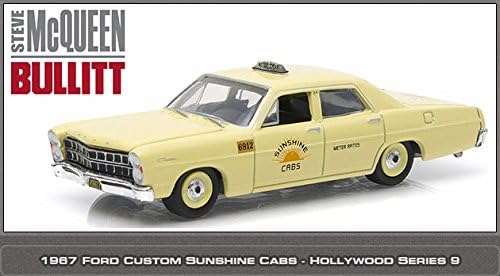 Greenlight Hollywood Series 9 - Steve McQueen Bullitt - 1967 Ford Custom “Sunshine Cabs” Taxi