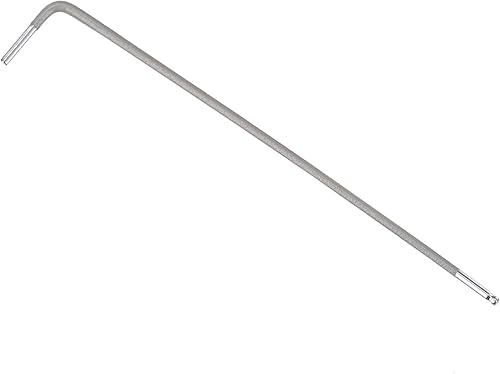 uxcell Llave de llave hexagonal de extremo de bola de 0.059 in, herramienta de reparación de acero en forma de L brazo largo S2