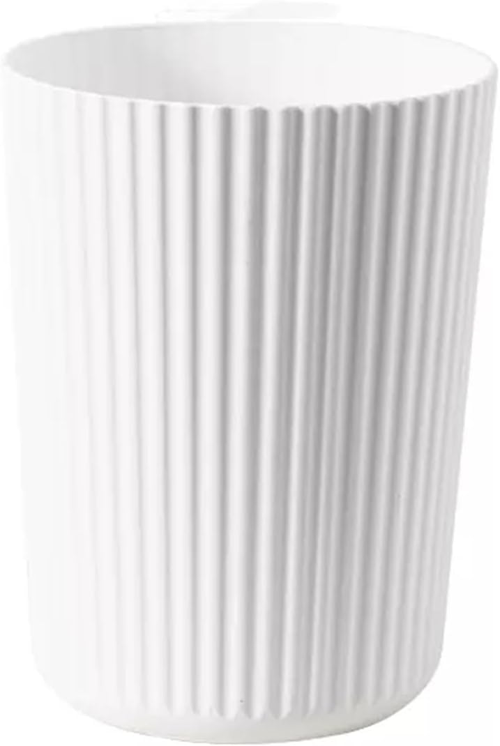 Corbeille à papier blanche taille L pour chambre et cuisine