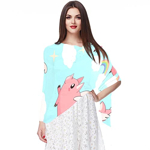 Foulard mousseline de soie cochon multicolore idéal pour vos sorties en terrasse