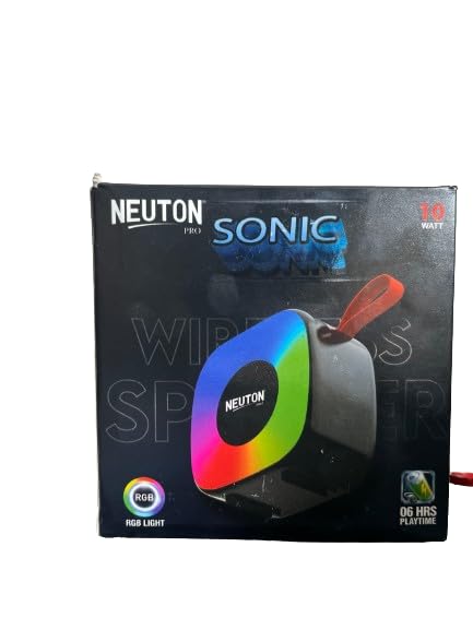 Image of Neuton Sonic Speaker - Premium Wireless Portable Speaker with 10W RMS Deep Bass, Crystal Clear Sound, True Wireless Stereo, 06 -Hour Playtime, Bluetooth 5.0,