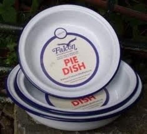 Falcon 3 Piece Set - Round 16cm, 20cm, 22cm Falcon Enamel Pie Dishes