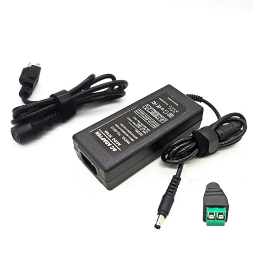 Image of 12V 10A 120W Power Supply Adapter, AC 100-240V to DC 5.5x2.5mm, High-Power LED Driver Transformer for WS2811 WS2815 5050 2835 LED Pixel Strip Lights, CCTV Cameras (12V 10A 120W)