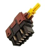 FIGEVIDA Interruttore di accensione e spegnimento per lavatrice, bipolare Compatibile per ELECTROLUX 1249271402