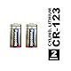 Panasonic CR123 zylindrische Lithium-Batterie für leichte Geräte mit hohem Energiebedarf wie Rauchmelder, Alarmanlage, Stirnplampe, Kameras, 3V, 2er Pack