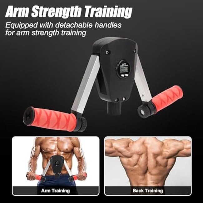 Thigh Master Thigh Exerciser with Counter, Thigh Toner with Fixed Leg Straps Replaceable Handle, Kegel Exercise, Hip Pelvic Trainer, Pelvic Muscle Hip Trainer, Inner Thigh Exercise Equipment