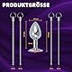 PQKuss Elektrostimulation Set, Elektro Dilator mit Metall Perlen Harnröhren Plug und Analplug, Folter SM Extrem Bondage Massageelektroschock Analdilatator Sexspielzeug für Frauen Männer und Paare(5mm)