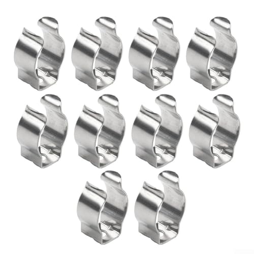 Abrazadera de rizo de resorte de acero inoxidable resistente, estante de almacenamiento de herramientas organiza eficientemente tu garaje, cobertizo o patio (32 mm (30 mm)
