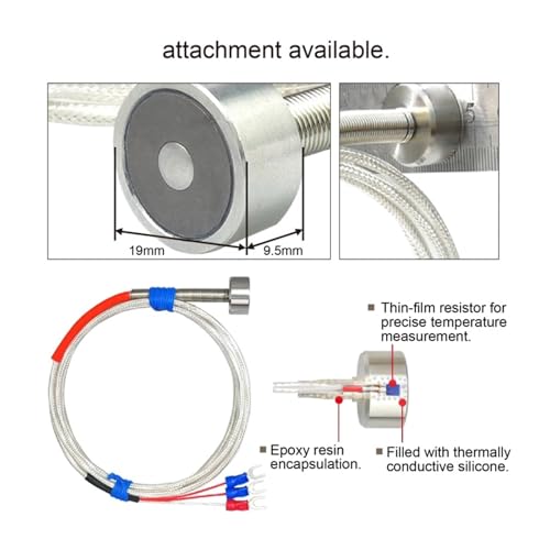 Sensor PT1000 impermeable para controlar la temperatura en sistemas de agua del hogar 5