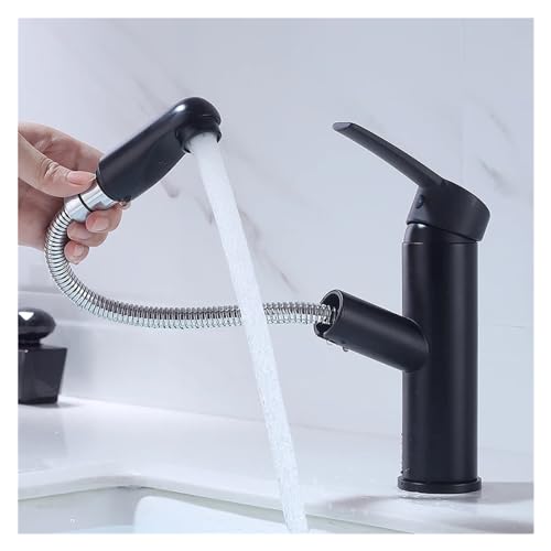 Grifo extraíble para lavabo monomando que elimina las salpicaduras en el baño Chrome B 4