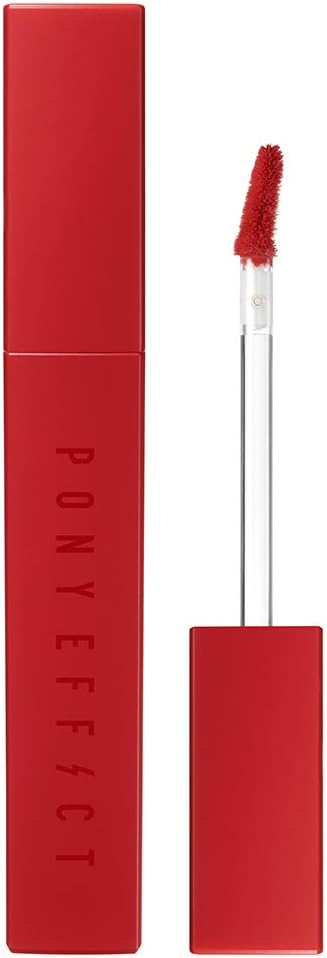 Pony Effect Powder Touch Lip Color 1.3oz | 001 Want It | 8 Colors Lip Stain, Long-lasting, High Pigmentation, Silky Texture | Korean Beauty, K-beauty, makeup, cosmetics, velvet lipstick