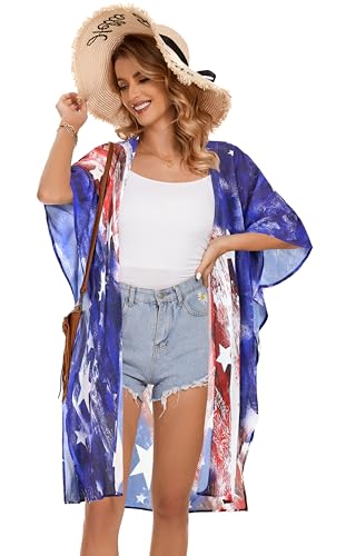 Image of Women's Kimono Beach Cover up for Summer Bathing Suits Cardigans Casual Loose Swimwear 2026