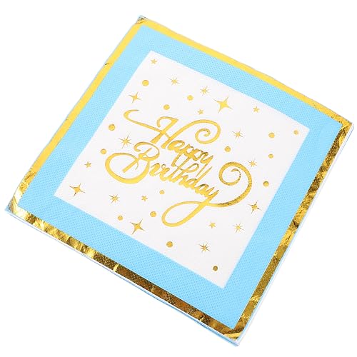 Abaodam 16 Peças Decoração De Mesa De Festa Guardanapos De Coquetel De Aniversário Guardanapos De Pa