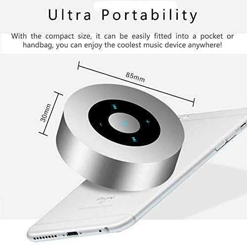 Image of Portable Bluetooth Speaker / 3W HD Sound / 12-Hour Playtime / Bluetooth 5.0 / TF Card & Aux Support / Gray / Modern Style / 24-Month Warranty