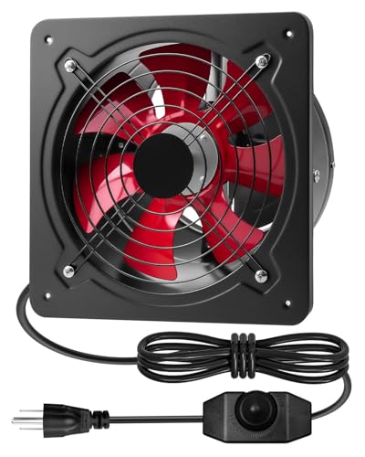 ZXWATC 10 Inch 988 CFM Exhaust Fan with 9.8 Foot