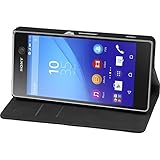 xperia m5 amazon cubierta de cuero artificial para el Sony Xperia M5 - Bookstyle negro