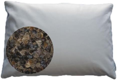 Beans72 Organic Buckwheat Pillow - Japanese Size (14" x 20") by Beans72 Buckwheat Pillows