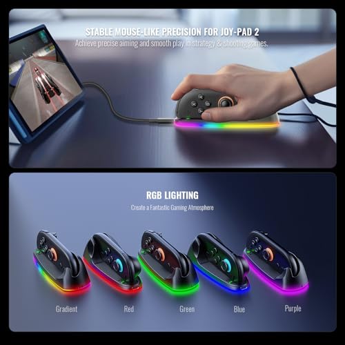 Ratón de carga para JoyCons de Nintendo Switch 2 en juegos FPS 2