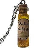 Harry Potter Felix Felicis Liquid Luck Potion 1 1/2 Inches Glass Bottle Necklace