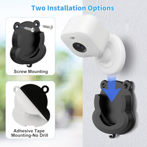 3 Pack No Drill Blink Camera Mount with Sync Module Mount for Blink Outdoor 4/ 2K+/ Outdoor (3rd gen) Cameras/ Mini/ Mini 2/2k+, Outlet Wall Mount No Messy Wires Space-Saving Bracket with Short Cable by wochel - Image 6