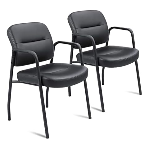 JUMMICO PU Leather Guest Chair Set Cover