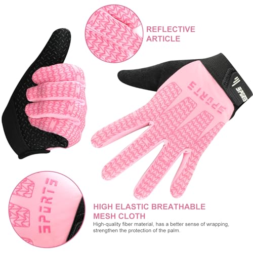 Bumobot Luva De Ciclismo Esportiva Infantil, Antiderrapante, Para Meninos E Meninas, Luvas De Pesca