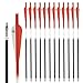 S F Crossbow Bolts Crossbow Arrows Carbon Archery for Hunting and Target Practice(Red 12-Pack)