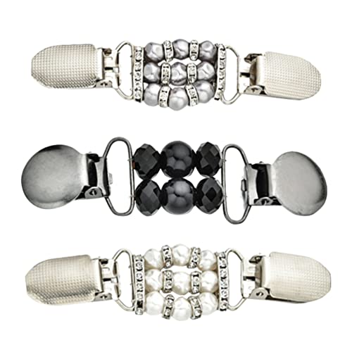 Clip de châle pour femme lot de 3 broches en alliage pour gilet