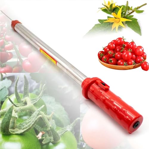 GHRERTX Electric Tomato Pollinator,Automatic Vegetable Pollination Machine,Electric Pollinator with 360° Rotating Head,Automatic Pollination Machine for Indoor Gardens,for Tomatoes,Peppers