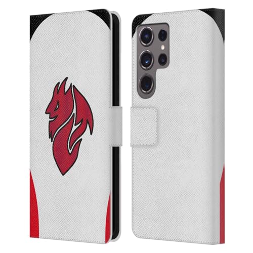 Étui AC Milan Galaxy S24 Ultra en cuir portefeuille officiel pour supporter passionné