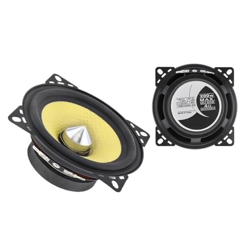 1 szt. / 2 szt. 4-calowy 200 W uniwersalny samochodowy głośnik współosiowy HiFi drzwi pojazdu auto audio stereo pełny zakres częstotliwości(2 pieces)