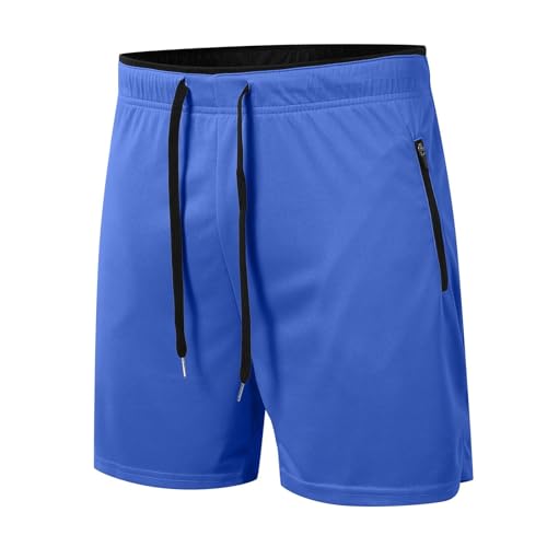 Short de course homme avec poches zippées pour ranger vos clés