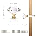 CZC HOME 10 PCS Diamond Crystal Glass Pull Handle Cabinet Knobs Cupboard Drawers Cabinet Dresser Bookcase Wardrobe (40mm, Gold)