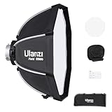ULANZI 23.6'/60cm Parabolic Softbox Quick Release Bowens Mount, DS60 Fast-Setup Photography Camera Studio Flash Lighting Umbrella Softbox for Bowens Mount Lights