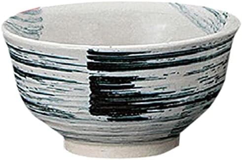 せともの本舗 Set of 10 Rice Bowls (Soil) Hakame Black Nakahira [4.3 x 2.4 inches (110 x 60 mm] Japanese Tableware, Restaurant, Inn, Restaurant, Commercial Use
