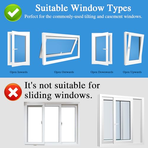 Yulado 300cm Klimaanlage Fensterabdichtung,Fensterdichtung Für Klimaanlage, Hot Air Stop Geeignet für Fenster, Flügelfenster, Dachfenster, Kein Bohren, Weiß