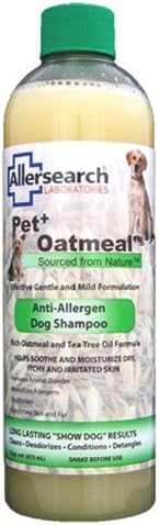 Amazon.com: Allersearch Pet+ Oatmeal Anti-Allergen Dog Shampoo 16 oz